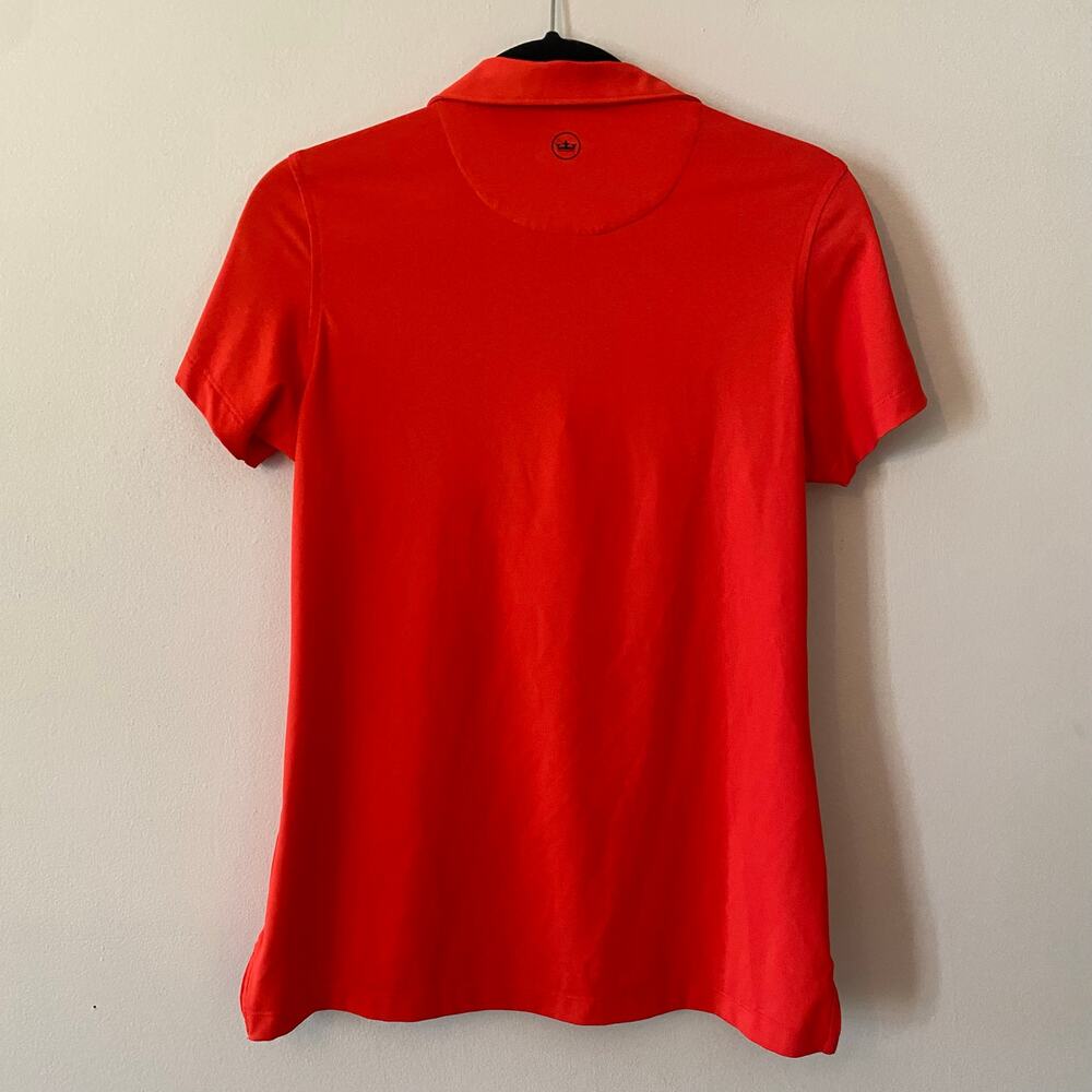 Peter Millar Orange 50+ Sun Protection Golf Polo Shirt Active Women's size Small - Picture 5 of 8
